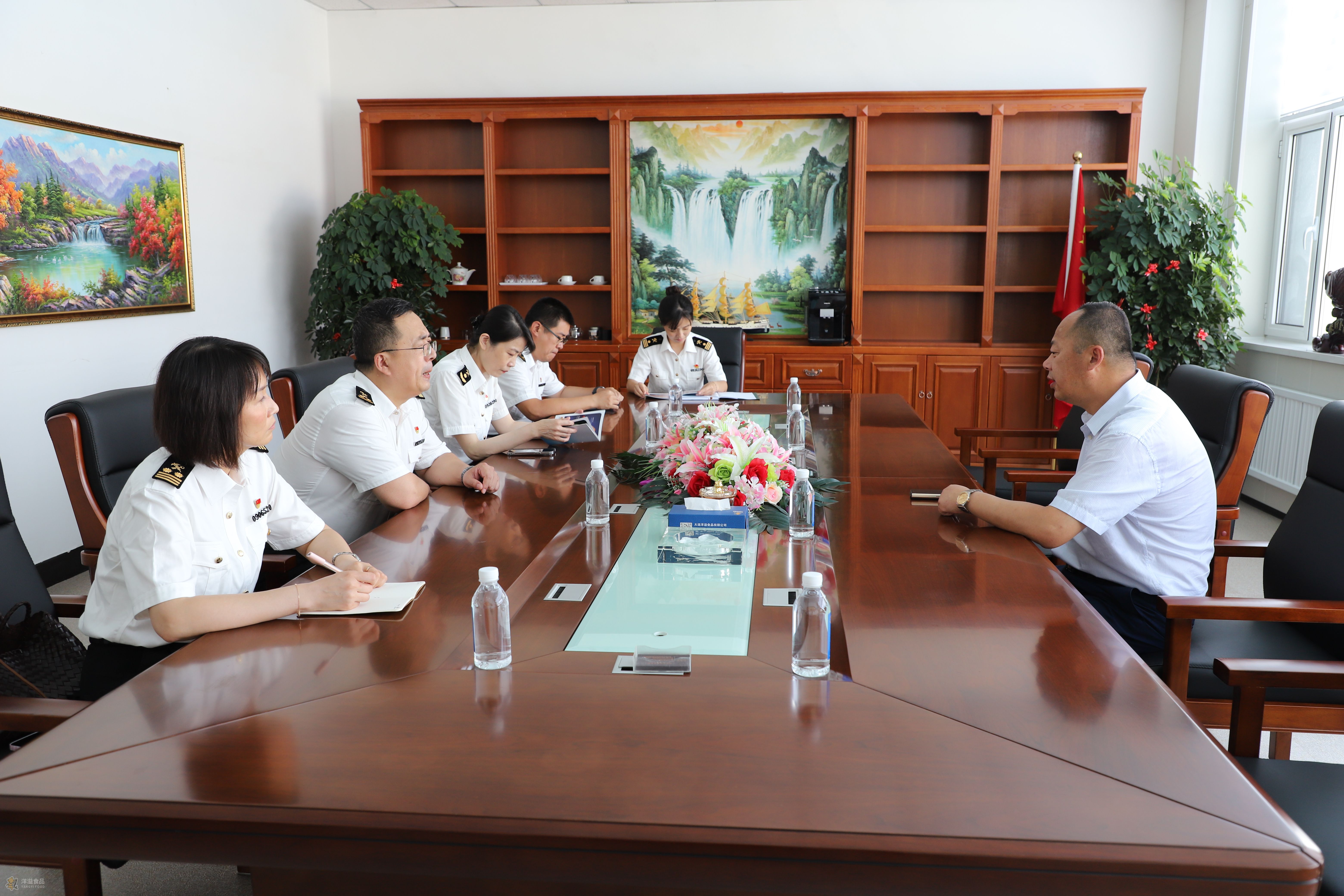 莊河市海關蒞臨洋溢食品調研